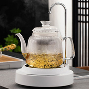 非匠玻璃茶具套装家用自动上水电陶炉煮茶壶，蒸茶器透明泡茶烧水壶