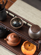 桌面茶壶架小博古架茶杯架子，茶具收纳架，多层茶室台面沥水杯架简易