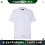 香港直邮潮奢 Dickies 迪凯斯 男士 白色棉质衬衫 DK0A4XK7WHX1WH