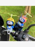 多啦a梦机器猫叮当猫头盔，竹蜻蜓网红小黄鸭自行车电动车装饰公仔