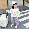 女童洋气春装2024套装儿童，韩版运动卫衣两件套宝宝春秋款衣服
