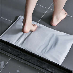 硅藻泥软地垫卫生间厕所浴室防滑垫硅藻土吸水速干脚垫纯色中