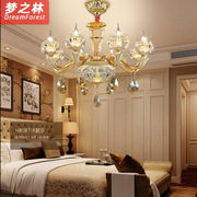 欧式现代水晶吊灯圆形大气时尚酒店别墅工程客厅餐厅卧室蜡烛