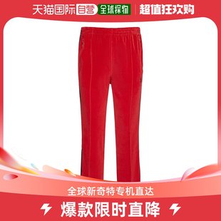 香港直邮潮奢 Needles 男士Logo天鹅绒运动裤