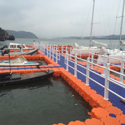 塑料水上浮筒平台游艇摩托艇泊位浮动码头浮桥网箱养殖冲浪游泳池