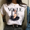 Vogue Princess T-shirt VOGUE 公主印花短袖圆领T恤打底衫