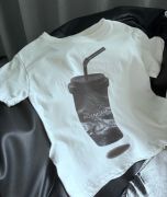 韩国童装男女童T恤春装2024白色短袖上衣大童儿童衣服潮
