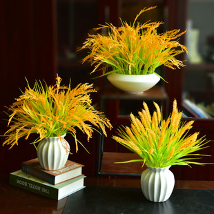仿真麦穗稻谷水稻假花干花塑料花拍摄道具户外客厅摆放花盆栽