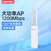 comfast户外无线ap大功率路由器1200m双频，5g千兆端口poe供电室外全向天线基站景区公园wifi覆盖cf-ew75v2