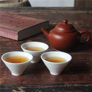 宝合琳功夫茶具套装家用单丛茶杯，简约陶瓷纯白色小号茶道泡茶杯子