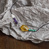 「小多宝呀」原创复古气质天然石黄水晶紫水晶项链手链闺蜜女