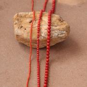 天然海竹仿珊瑚圆珠 2-12mm不掉色红色散珠子diy手串项链饰品配件