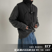 MRCYC设计感立领工装马甲棉服男士冬季韩版宽松休闲坎肩外套