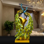 欧式情侣孔雀创意家居树脂工艺品摆件现代客厅装饰品结婚