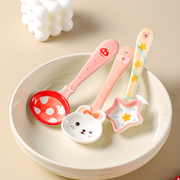 川岛屋卡通陶瓷勺子可爱高颜值调羹家用创意儿童吃饭勺长柄小汤勺