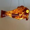 酒店KTV餐厅大堂工程灯具设计师创意个性鲤鱼型LED亚克力吊灯