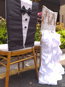 婚礼创意道具椅背，装饰户外婚礼婚纱，拍摄道具迎宾区布置椅子