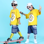 童装2023儿童套装夏韩版男童t恤中大童运动服装一件衣服9