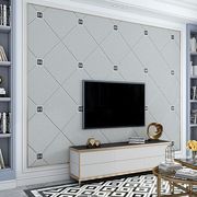 现代立体鹿皮绒壁纸客厅2023电视，背景墙纸装饰软包大气高级感