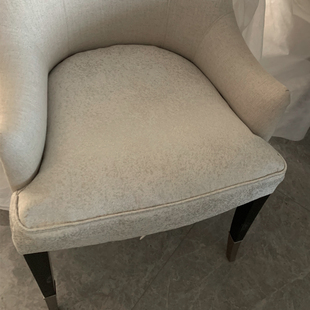 量身定制轻奢米白色现代简约防滑布艺餐椅座垫椅垫保护坐垫罩