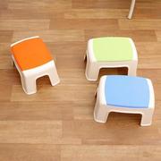 加厚小凳子幼儿园塑料换鞋凳家用小板凳儿童矮凳成人沙发穿鞋方凳