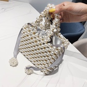 小香风珍珠包包女手工编织包包diy材料包散珠子自制串珠包手提包