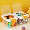 透明收纳箱儿童玩具整理箱积木储物箱子家用大容量塑料收纳盒