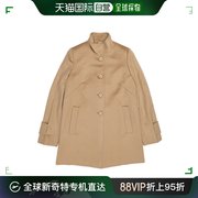 99新未使用香港直邮MAX MARA 女士米色单排扣大衣 60860849-6