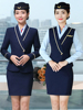 南航空姐制服职业套装时尚，气质空乘面试售楼前台，迎宾工作服女