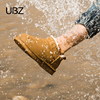 UBZ 防水雪地靴女2024一脚蹬冬季加厚低帮短靴面包鞋加绒棉鞋