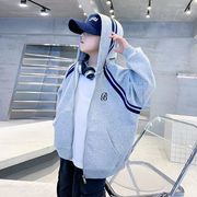 中大童童装男童春装连帽开衫卫衣薄外套2025新款儿童春季衣服潮牌