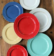 马卡龙色盘子欧式陶瓷西餐餐具牛排盘意面盘创意平盘菜盘点心