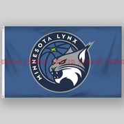 WNBA国家女子篮球联盟协会Minnesota Lynx明尼苏达山猫队旗旗帜