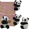 出国纪念品 熊猫夹子毛绒玩具玩偶便签夹子小公仔 送老外小礼物