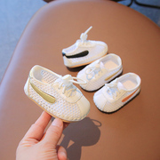 一岁宝宝鞋子夏款网面透气鞋软底学步鞋夏季0-6-12个月婴儿凉鞋女