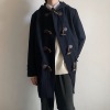 Anzmo贩卖元气 毛呢牛角扣外套大衣  JK/DK制服