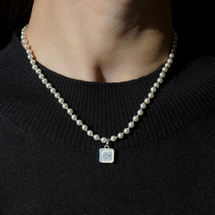 星暮系列贝母珍珠项链小众，原创设计锁骨，链春夏饰品送女友