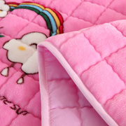 冬季法兰绒珊瑚绒床单毛毯，加厚铺床毯子，床上用学生宿舍单人加绒毯