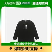 韩国直邮metrocityT恤衫男士黑色印花设计时尚简约M211CT2100Z