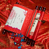 订婚书下聘书卷轴，网红结婚圣旨保证书万年红中国风订婚宴手写婚书