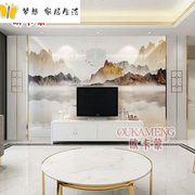 瓷砖背景墙高温微晶石，艺术欧式客厅造型大理石，电视影视墙砖