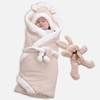 婴儿初生宝宝抱被新生儿，秋冬季毛毯，冬款加厚襁褓羊羔绒包被防惊跳