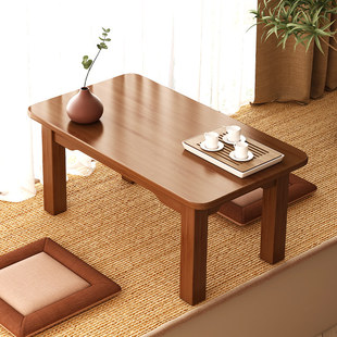 飘窗小桌子榻榻米实木简约日式茶几家用床上桌学习桌炕桌炕几茶桌