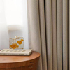 雪尼尔提花窗帘客厅卧室成品，定制加厚遮光挡风咖啡色柔软手感舒适