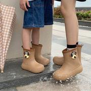 细细条可爱儿童雨鞋男童，女童夏季卡通，小狗户外防滑防水亲子雨靴