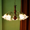 美式复古Vintage法式玻璃客厅吸顶灯卧室餐厅欧式中古实木吊灯具