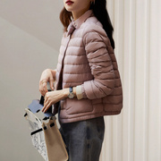 日本冬季短款羽绒服2023轻薄时尚，保暖棉服白鸭绒(白鸭绒)外套