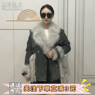 2023冬季七夕时尚，狐狸毛皮草(毛，皮草)大衣