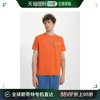 香港直邮emporioarmani阿玛尼男士t恤橙色，短袖圆领印花运动