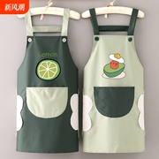 2025新款围裙防水防油家用厨房女时尚围腰餐饮专用做饭工作服成人